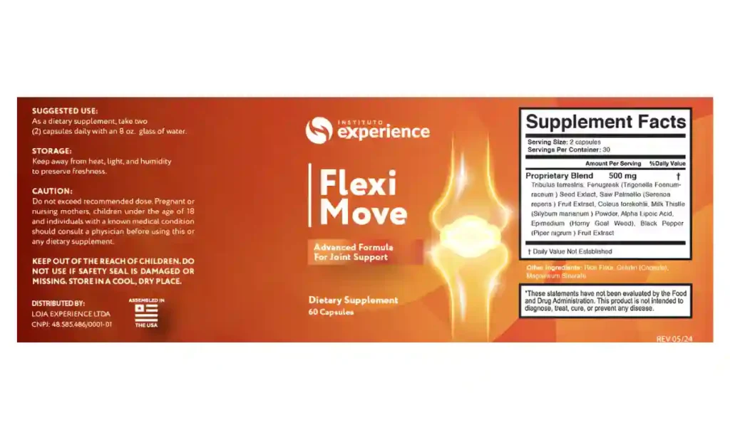 Flexi Move ingredients