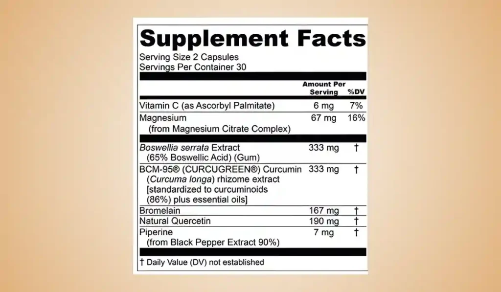 Golden Revive Plus Ingredients