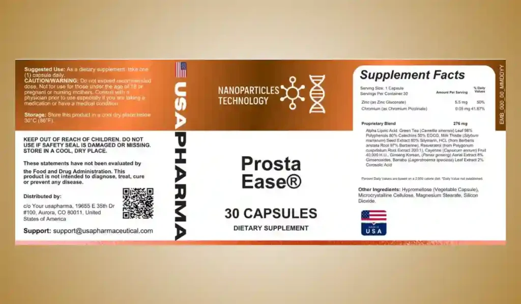 PROSTAEASE Ingredients