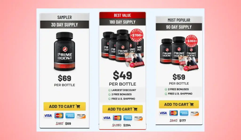 Prime Boost Price