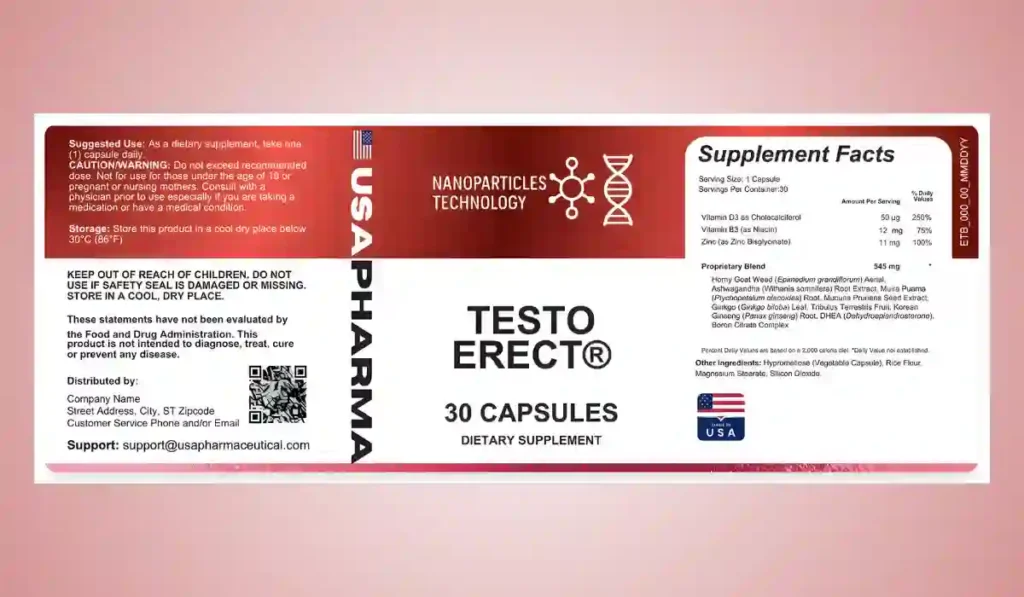 TESTOERECT ingredients