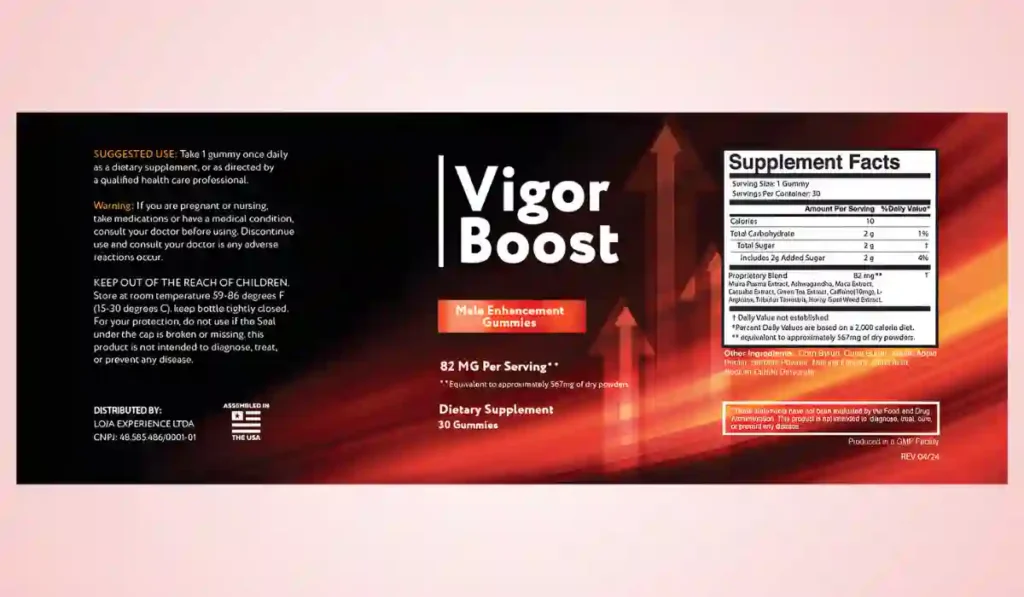 Vigor Boost Ingredients