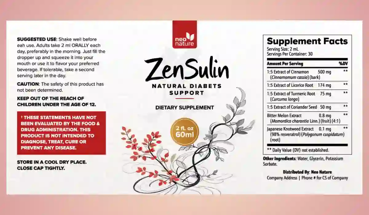 ZenSulin Ingredients